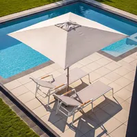 Parasol ogrodowy ​​​​​​ZENITH Ø2m mokka (1)
