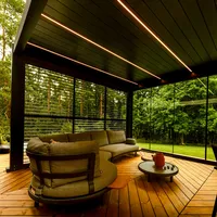 Ścianki ażurowe przesuwne do zadaszenia GRAND