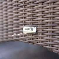 Stół SIMI 180cm stone + 6x fotel AMANDA szary 1735 OUTLET