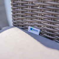 Stół SIMI 180cm stone + 6x fotel AMANDA szary 1735 OUTLET