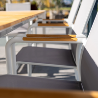 Zestaw jadalniany RIALTO 217-268 + 8x SOLLER TEAK biały 1884 OUTLET