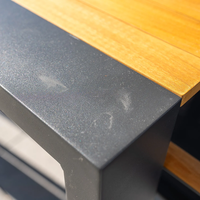 Zestaw jadalniany RIALTO 265-332 + 8x SOLLER TEAK antracyt 1882 OUTLET