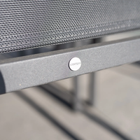 Zestaw jadalniany RIALTO 265-332 + 8x SOLLER TEAK antracyt 1882 OUTLET