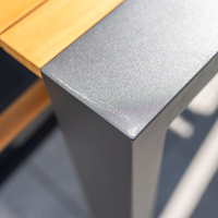 Zestaw jadalniany RIALTO 265-332 + 8x SOLLER TEAK antracyt 1882 OUTLET