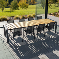 Zestaw jadalniany RIALTO 265-332 + 8x SOLLER TEAK antracyt 1882 OUTLET