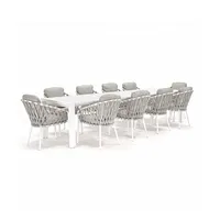 Zestaw jadalniany RIALTO 265 cm TEAK + 10x NAPPA antracyt 1632 OUTLET (1)