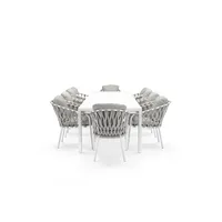 Zestaw jadalniany RIALTO 265 cm TEAK + 10x NAPPA antracyt 1632 OUTLET (1)