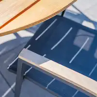 Zestaw jadalniany SIMI 120cm eukaliptus + 4x ALICANTE 1722 OUTLET