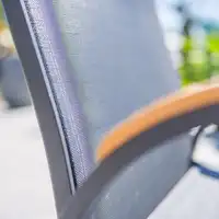 Zestaw jadalniany SIMI 120cm eukaliptus + 4x ALICANTE 1722 OUTLET