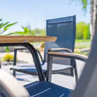 Zestaw jadalniany SIMI 120cm eukaliptus + 4x ALICANTE 1722 OUTLET