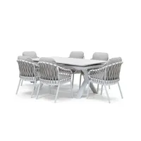 Zestaw jadalniany TORO 180-240 + 6x krzesło TOUCH mokka 1948 OUTLET (1)