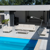 Zestaw mebli ogrodowych AURA II Biały