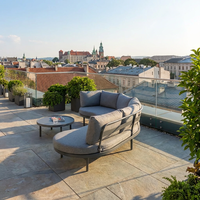 Zestaw mebli ogrodowych CLOUDY antracyt