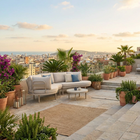 Zestaw mebli ogrodowych CLOUDY mokka