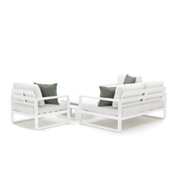 Zestaw mebli ogrodowych COSTA I biały