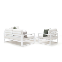 Zestaw mebli ogrodowych COSTA I biały