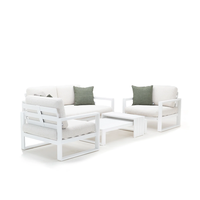 Zestaw mebli ogrodowych COSTA I biały