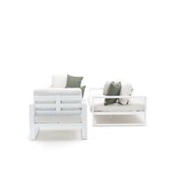 Zestaw mebli ogrodowych COSTA I biały