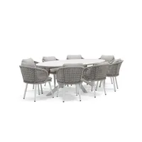 Zestaw mebli ogrodowych WAVE II mokka (1)