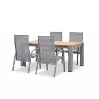 Zestaw ogrodowy MADRIT + ALICANTE teak biały 1070 (1)