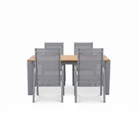 Zestaw ogrodowy MADRIT + ALICANTE teak biały 1070 (1)