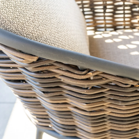 Zestaw ogrodowy SIMI ⌀120cm eukaliptus + 4x krzesło ELA I 1888 OUTLET