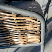 Zestaw ogrodowy SIMI ⌀120cm eukaliptus + 4x krzesło ELA I 1888 OUTLET