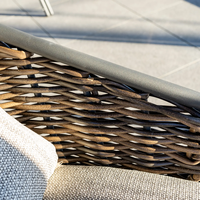 Zestaw ogrodowy SIMI ⌀120cm eukaliptus + 4x krzesło ELA I 1888 OUTLET