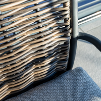 Zestaw ogrodowy SIMI ⌀120cm eukaliptus + 4x krzesło ELA III 1892 OUTLET