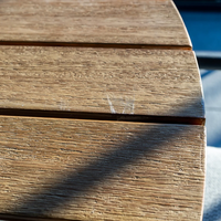 Zestaw ogrodowy SIMI ⌀120cm eukaliptus + 4x krzesło ELA III 1892 OUTLET