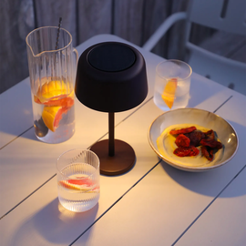 Lampa solarna JAMES antracyt ⌀22x38cm