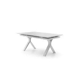 Stół ogrodowy TORO 180 - 240 cm biały