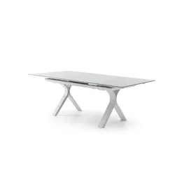 Stół ogrodowy TORO 180 - 240 cm biały