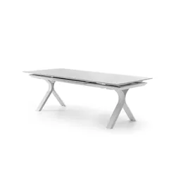 Stół ogrodowy TORO 240 - 300 cm biały