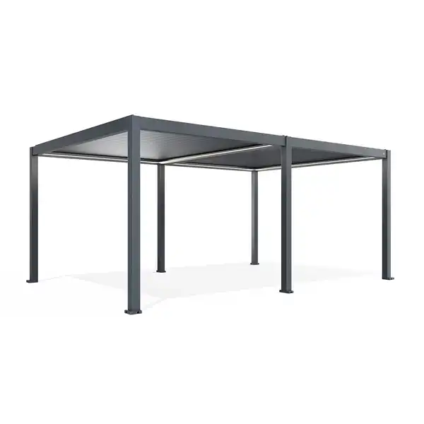Elektryczna pergola tarasowa PRIME z oświetleniem LED 4x6m