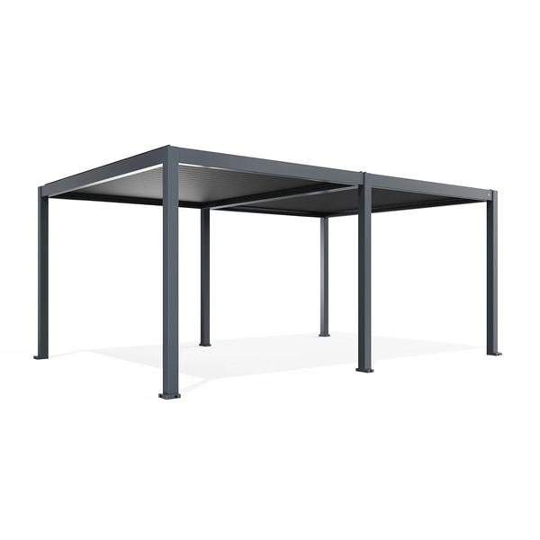 Elektryczna pergola tarasowa PRIME z oświetleniem LED 4x6m