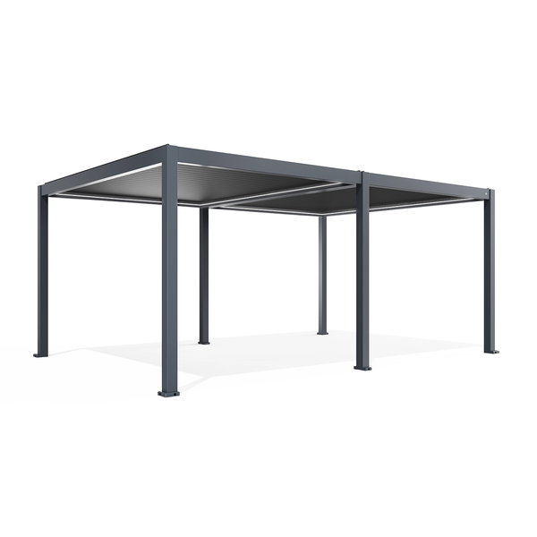 Elektryczna pergola tarasowa PRIME z oświetleniem LED 4x6m