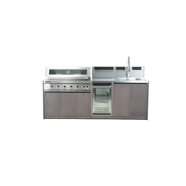 Grill ogrodowy gazowy - kuchnia BBQ VIEJA 6-palnikowa brązowa 1936 OUTLET (1)