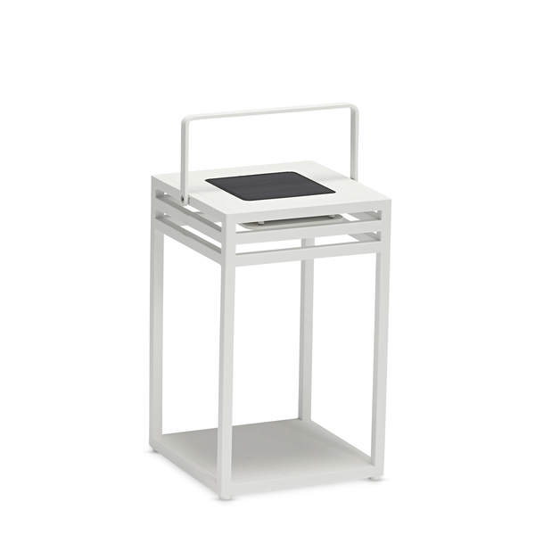 Lampa solarna EMMA biała 25x25x40cm