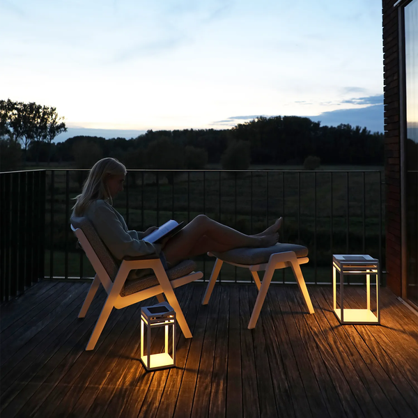 Lampa solarna EMMA mokka 25x25x40cm