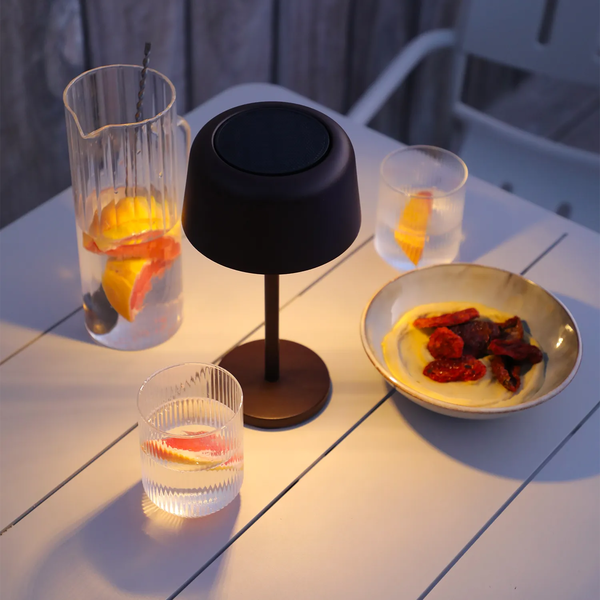 Lampa solarna JAMES antracyt ⌀22x38cm