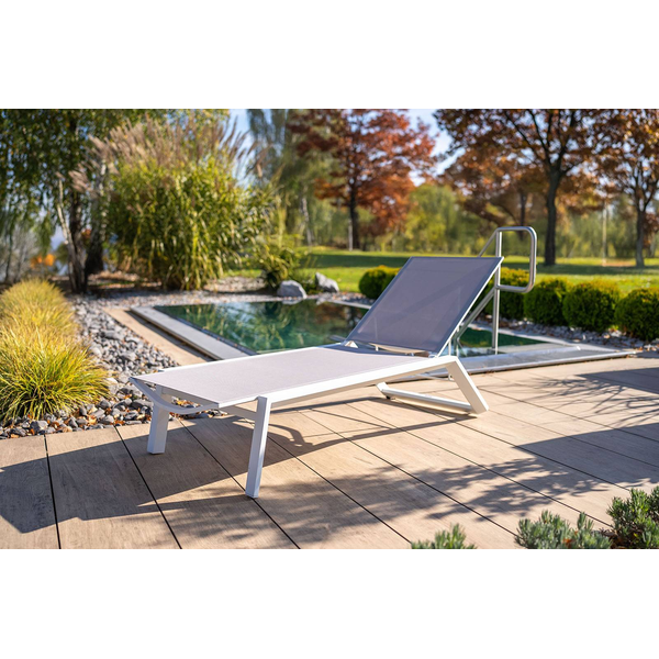 Leżanka MURCIA biała 1576 OUTLET
