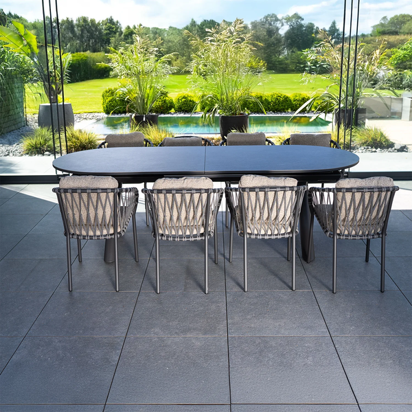 Meble ogrodowe ALBATROS 250 - 310 cm antracyt 1802 OUTLET