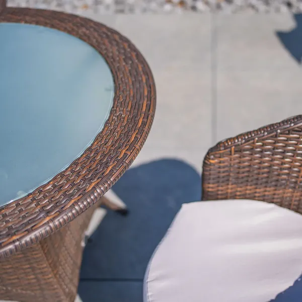 Meble ogrodowe FILIP z fotelami DOLCE VITA modern brąz 1731 OUTLET