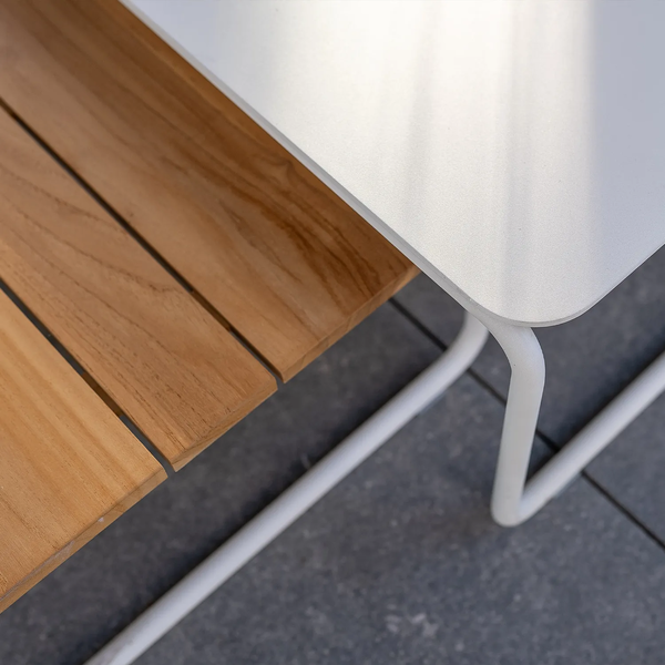 Narożny zestaw mebli ogrodowych MERANO II biały 1862 OUTLET