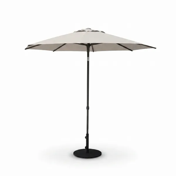 Parasol MAROCCO 4x4m szary + baza 200kg szara 1457 OUTLET (1)