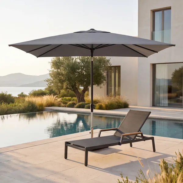 Parasol ogrodowy ​​​​​​ZENITH 2m x 2m mokka (1)