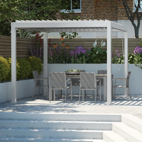 Pergola PERARA 300x300 biała + 1 roleta 300cm 1782 OUTLET