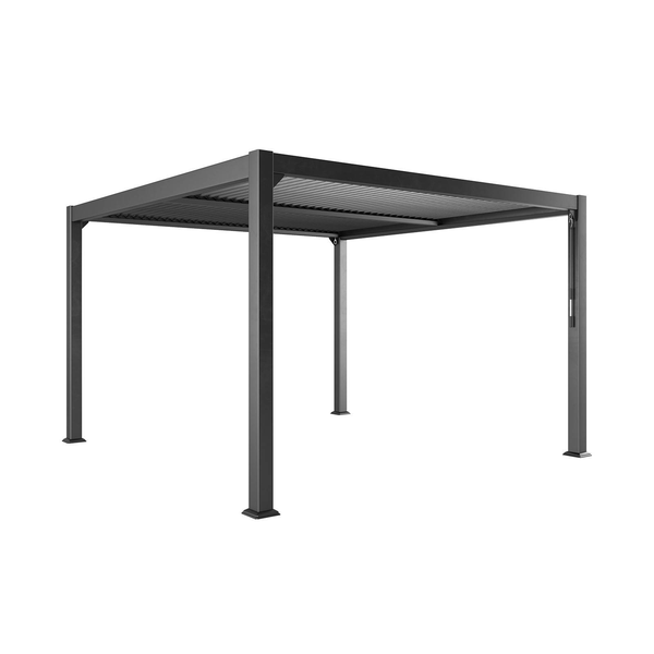 Zadaszenie MARANZA 360x350 Antracyt + 2 Rolety boczne + 1 Ścianka ażurowa frontowa 1563 OUTLET