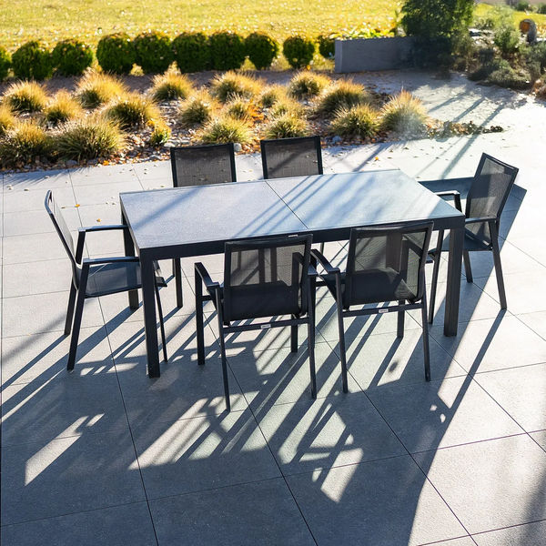 Zestaw jadalniany TOLEDO/LEON antracyt 1874 OUTLET